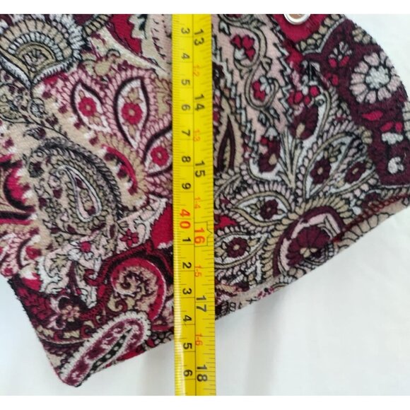 Roz & Ali XL Paisley Print Tunic Blouse, 3/4 Sleeve, Polyester/Espandex. - Picture 7 of 8